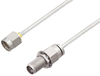 2.92mm Male to 2.92mm Female Bulkhead Cable 18 Inch Length Using PE-SR405FL Coax - PE34749-18 - Pasternack