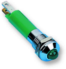 Led Panel Mount Indicator, Satin Chrome Bezel, Green, 8 Mm, 24 V, 17 Ma, 1.3 Cd, Ip67 Rohs Compliant Cml Innovative Technologies - 23M8467 - Newark, An Avnet Company