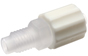 Adapter, polypropylene, male luer lock to 1/4-28