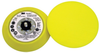 3M Hookit 05775 Medium Yellow Disc Pad - 5 in DIA - 3/4 in Thick - External Thread Attachment - 051131-05775 - R. S. Hughes Company, Inc.