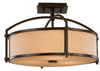 Semi-Flush Mts.-Drum Shade - 43157 - Light Center (The)