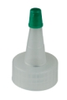Blind Yorker Spout Caps with Green Tips - 66938 - U.S. Plastic Corporation