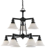 39063BLE-782 Mid. Chandeliers-Glass Down - 716950 - Capital Lighting, Inc.