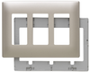 Decorative Screwless Wall Plate with Plastic Subplate -- SWP263NI - Image
