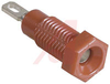 Jack, Banana; Brass; Nickel-Plated; Red - 70211123 - Allied Electronics, Inc.
