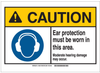 Brady B-401 Plastic Rectangle White Personal Protection Equipment (PPE) Sign - 10 in Width x 14 in Height - 144305 -- 754473-96970 - Image