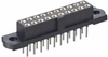 22+22 Pos. Female DIL Vertical Throughboard Conn. No Jackscrews - M80-4114442 - Harwin Plc