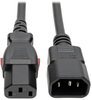 C14 Male to C13 Female Power Cable, C13 to C14 PDU-Style, Locking C13 Connector, 10A, 18 AWG, 6 ft. -- P004-L06 - Image