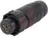 CORD CONNECTOR, FEMALE, WEATHERTIGHT, #16 CONTACTS, 3 PIN - 70214348 - Allied Electronics, Inc.