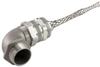 Swivel-Flex 90 deg alum Cord Grip, 1-1/2" NPT, cable range 1.250 - 1.375, with mesh - SWV-9522-E - Remke Industries