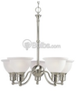 Five-Light Reversible Chandelier Fixture - P4281-09 - bulbs.com