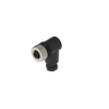 M12 Field Attachable Connector: female, angled, 4-pin, A-coded, unshielded, black housing, screw type, 230 V AC/DC - ELWIKA 4012 PG7 schwarz - Belden Inc.