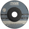 Weiler Aluminum Oxide Surface Grinding Wheel - Type 27 - Depressed Center Wheel - 24 Grit Coarse Grade - Arbor Attachment - 4 1/2 in Diameter - 7/8 in Center Hole - Thickness 1/8 in - 56421 - 012382-56421 - R. S. Hughes Company, Inc.