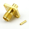 SMA Female (Jack) Connector 4 Hole Flange (Panel Mount) For RG402 Cable, Solder -- SC3531