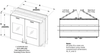 Wall Mount Straight Thru Welded Stainless Steel Double Doors Pass Thrus (a.k.a. Static Pass Box, Transfer Hatch, Pass Through Chamber, Specimen Cabinet, or Airlock) -- CAP18WDD-SST-36Wx36Hx30D