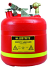Justrite Red Polyethylene 5 gal Safety Can - 17 in Height - 11 1/2 in Overall Diameter - 697841-14271 - 697841-14271 - R. S. Hughes Company, Inc.