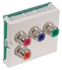Datacommunication Face Plate with Jack -- IMCRD815OW - Image