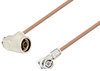 N Male Right Angle to BNC Male Right Angle Cable 60 Inch Length Using RG400 Coax - PE3W00447-60 - Pasternack