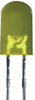Led, T-1 3/4, Yellow, 30Mcd, 588Nm; Led Color Kingbright - 96W6974 - Newark, An Avnet Company