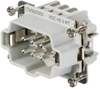 Heavy Duty Insert, Plug, 6 Pos; Product Range Weidmuller - 61K7575 - Newark, An Avnet Company