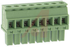 Plug, Terminal Block; 8 A; 300 V; 3.81 mm; 8; Screw; 2.5 kV; 160 V; PA; M2 - 70054786 - Allied Electronics, Inc.