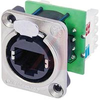 RJ45 Receptacle; 8; Panel; 26 to 20 AWG; 1.5 A; 1000 VAC (RMS); 0.12 in. (Max.) - 70088264 - Allied Electronics, Inc.