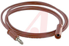 Banana Plug; 5000 WVDC; 15 A (Continuous); 18 AWG; 65 x 36; Red; 48 in. - 70198176 - Allied Electronics, Inc.