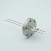 Power Feedthrough, 14,000 Volts, 50 Amps, 2 Pins, 0.094″ Copper Conductors, 2.75″ Conflat Flange - A0044-3-CF - MPF Products, INC.