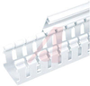 Type H Wide Finger Slotted Duct, PVC,2in X 2in X 6ft,WHITE - 70044197 - Allied Electronics, Inc.