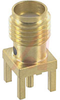 Connector, Jack; SMA; Printed Circuit Board; Straight; Stainless Steel; 50 Ohms - 70084357 - Allied Electronics, Inc.