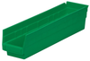 Akro-Mils 123 cu in Green Industrial Grade Polymer Shelf Storage Bin - 17 7/8 in Length - 4 1/8 in Width - 4 in Height - 1 Compartments - 30128 GREEN -- 30128 GREEN - Image
