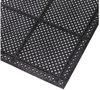 Notrax Modular Lok-Tyle 523 Black Indoor Vinyl Diamond Wet Condition Floor Mat Tile - 12 in Width - 12 in Length - 523 12 X 12 BLK -- 523 12 X 12 BLK
