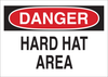 Brady B-302 Polyester Rectangle White Personal Protection Equipment (PPE) Sign - 10 in Width x 7 in Height - Laminated - TEXT: DANGER - 88101 - 754476-88101 - R. S. Hughes Company, Inc.