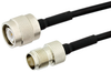 TNC Male to TNC Female Semi-Flexible Precision Cable 18 Inch Length Using PE-SR405FLJ Coax, LF Solder, RoHS - PE39488-18 - Pasternack
