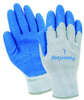 Red Steer Powergrip A300 Blue Small Cotton/Polyester Full Fingered Work & General Purpose Gloves - Rubber Palm Only Coating - A-300 SM - A-300 SM - R. S. Hughes Company, Inc.