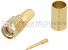 SMA Male (Plug) Connector For LMR-240, LMR-240-DB, LMR-240-UF, RG8X, .240 inch, B7808A Cable, Crimp/Solder - SC7033 - Fairview Microwave Inc.