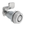 VISE ACTION® Compression Latch, Small Size, Southco® Tubular Key, Zinc Alloy, Powder Coated, Silver - E3-55-27 - Southco