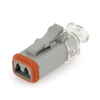 Amphenol Sine Systems AT06-2S-LED1201 AT Connector Plug, 2-Way, LED, 12VDC, Clear End cap -- 38364