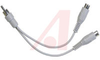 Cable; 4 in.; 26 AWG; Spiral Shield; Non Booted; Gray - 70020808 - Allied Electronics, Inc.