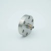 Microdot Coaxial Feedthrough, 1 Pin, Grounded Shield, 1.33″ Conflat Flange -- A1648-1-CF