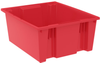 Akro-Mils 2 ft, 14.98 gal 70 lb Red Industrial Grade Polymer Stackable Tote - 23 1/2 in Length - 19 1/2 in Width - 10 in Height - 35225 RED -- 35225 RED - Image