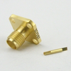 SMA Female Connector Tab Terminal Solder Attachment 4 Hole Flange - SC7582 - Fairview Microwave Inc.