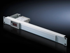 Digital enclosure internal temperature display and thermostat integrated into a patch panel 1 U -- SK 7109.035