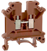 UK 5 N Red IEC Screw Clamp Terminal Block - 30-10 AWG - 70169370 - Allied Electronics, Inc.