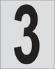 Bradylite Reflective Numbers & Letters - 5900-3 - Brady Corporation