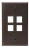 QuickPort Wallplates - 41080-4BP - Leviton Manufacturing
