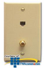 ICC 6P6C, CATV Voice Wallplate - IC630E6G - TelephoneStuff.com