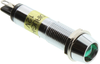 Panel Mount Indicator, Led, 9.3Mm, Green, 12V; Led Color Dialight - 30K5148 - Newark, An Avnet Company