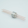 Power Feedthrough, 1000 Volts, 25 Amps, 4 Pins, 0.050″ Copper Conductors, 0.747″ Dia Stainless Steel Weld Adapter - A0088-3-W - MPF Products, INC.