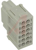 Han DD Modular;Female Insert;12 Crimp Contacts;10 A;250 V - 70104034 - Allied Electronics, Inc.